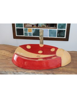 Ceramic Ladybug Sink 